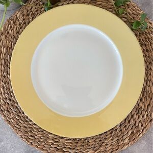 IKEA 365+ Susan Pryke Yellow Band Rim Dinner Plate 10 5/8”